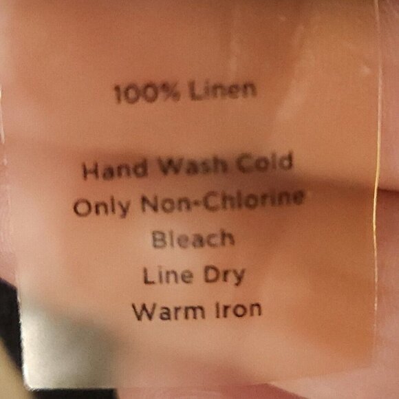 Talbots Womens Petite Black Linen Sleeve Relaxed Fit Top 10P - Picture 6 of 6